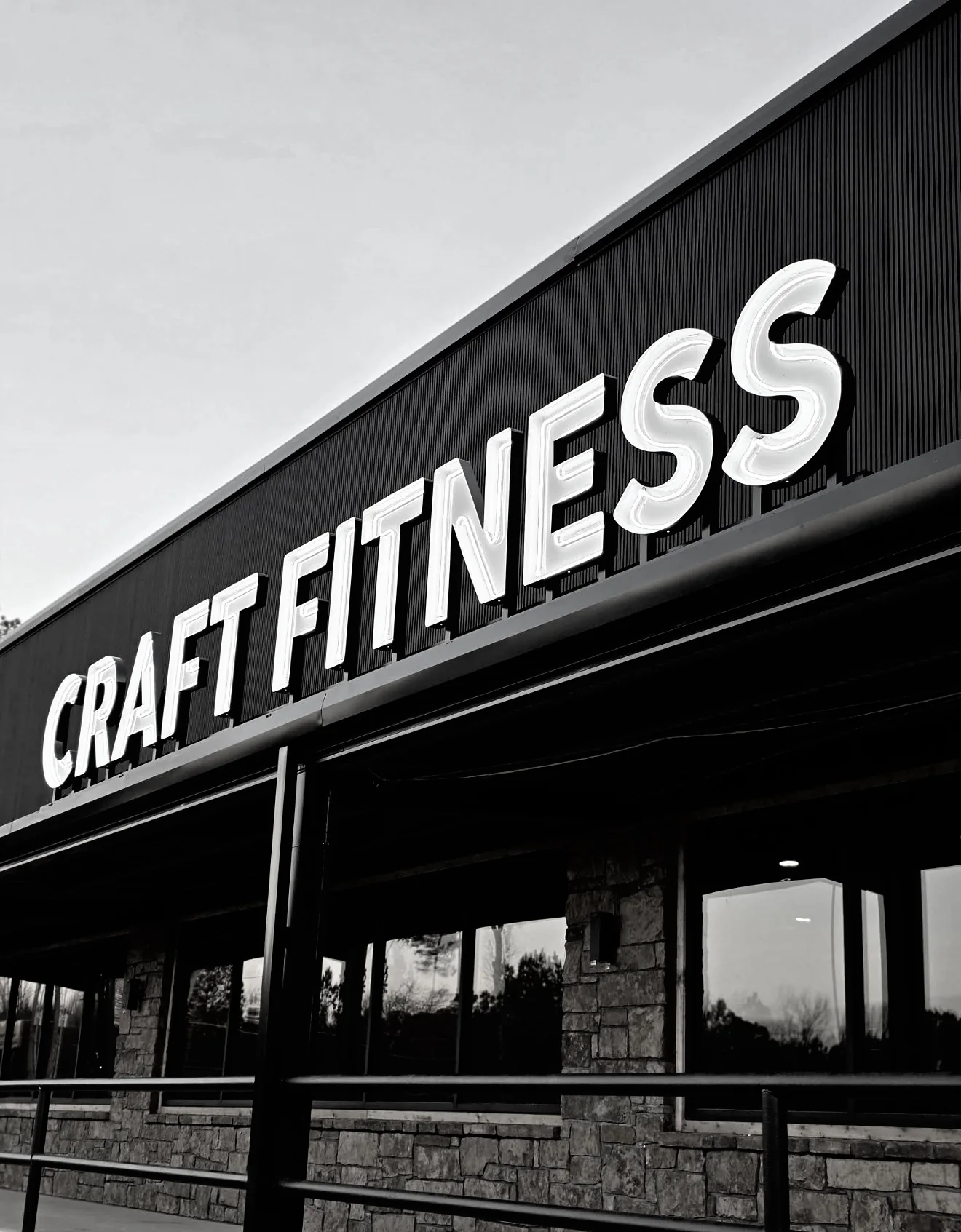 Exterior sign at Craft Fitness in Hot Springs, Arkansas